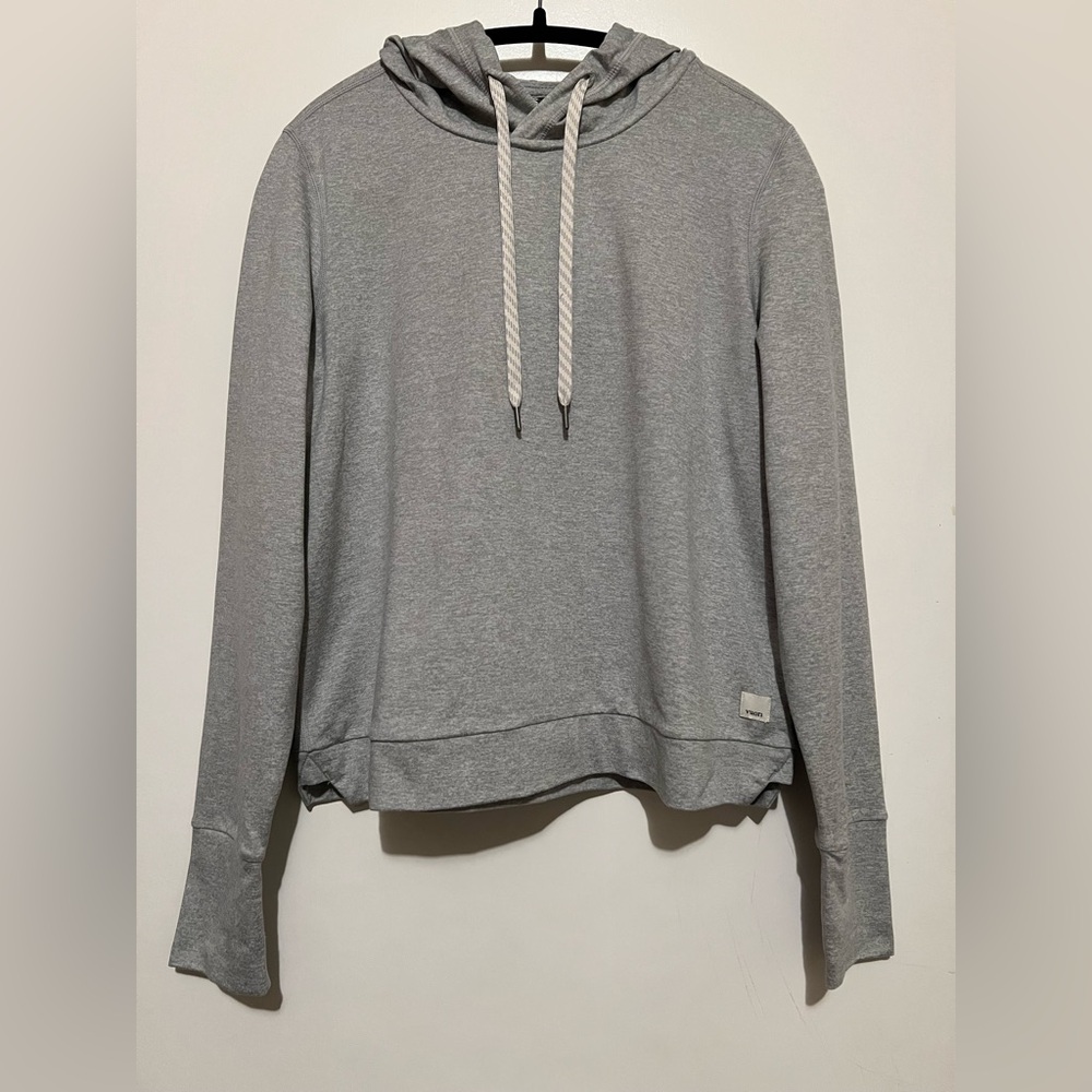 Vuori Halo Essential Light Gray Hoodie Size S
